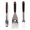 Gibson Home® Black & Red Huckleberry 3 Piece Stainless Steel BBQ Tool Set